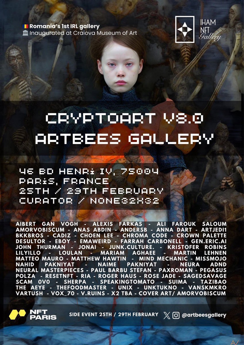 Cryptoart v8.0, ArtBees & IHAM source media