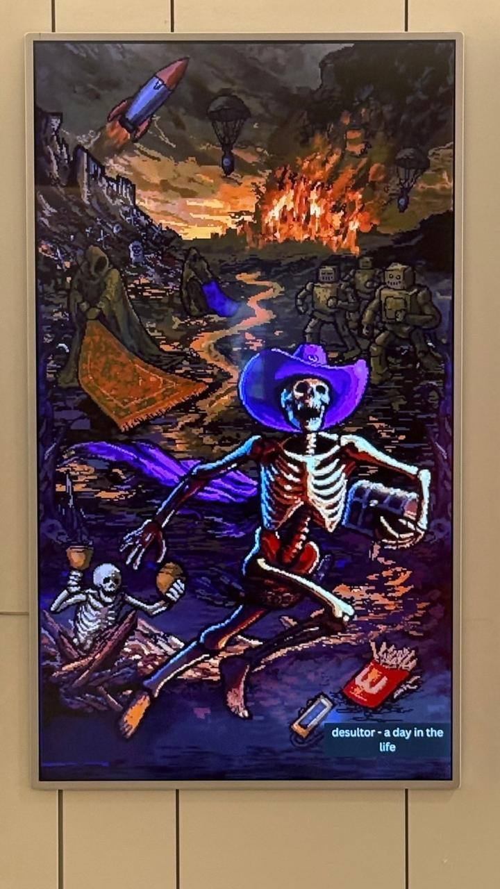 “a day in the life” at Oculus Canvas during NFT.NYC 2025, curated by Gabriel J. Weis with OneLoveArtDAO; user-provided correction image, 2026-07-25.