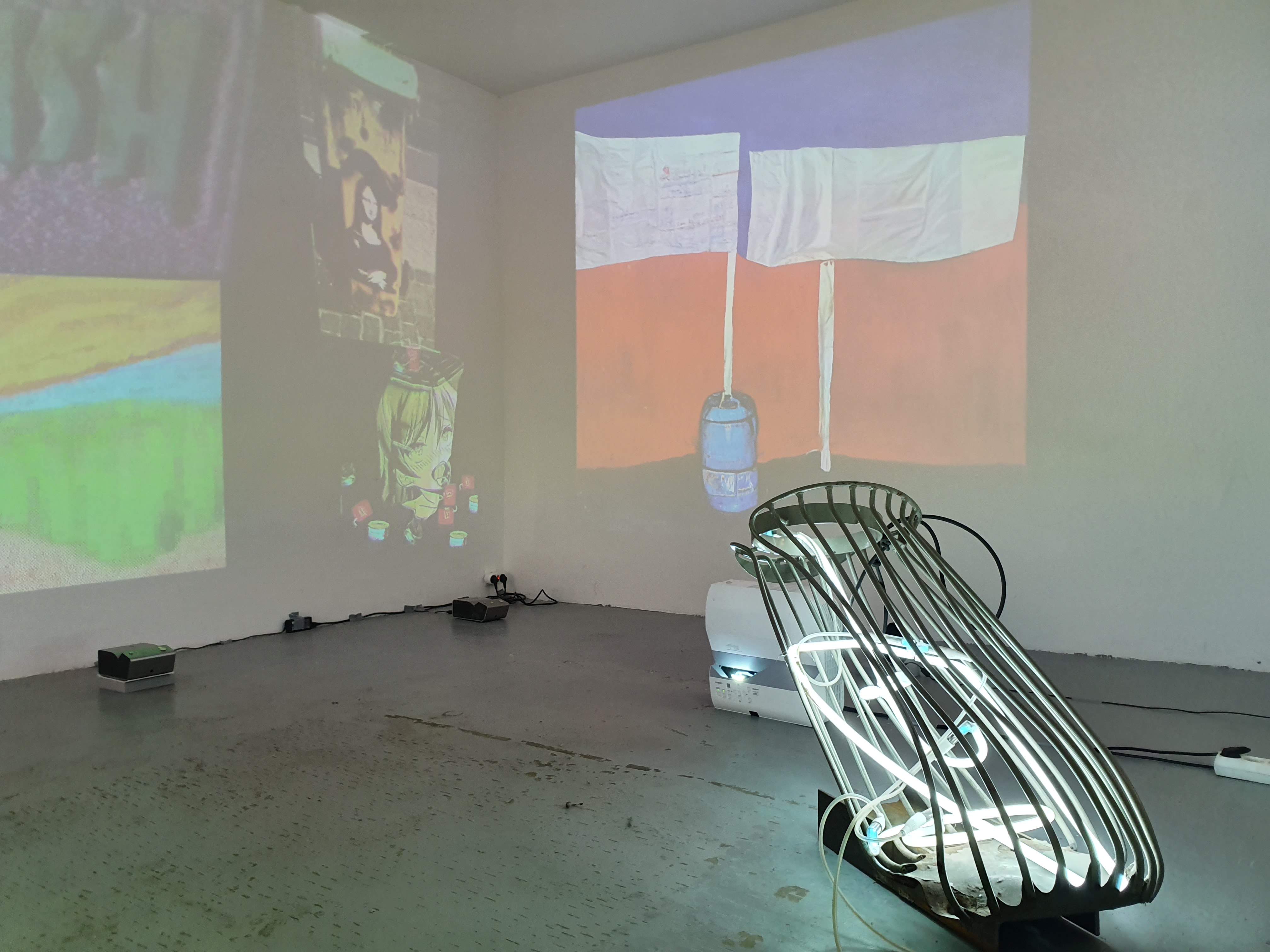 View of the #TRASHART: NFT GARBOLOGY exhibition